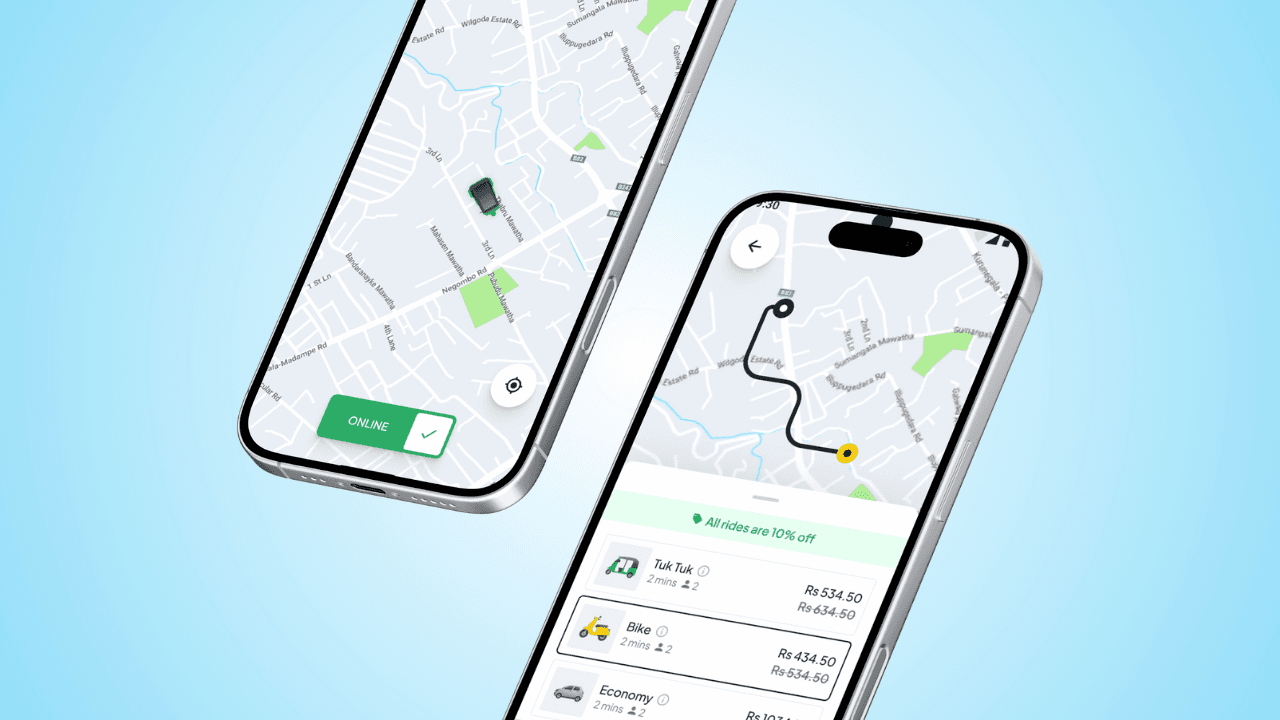 CanGo ride-sharing mobile app interface and branding design - UI/UX - Graphics - Sehan Weerasekara