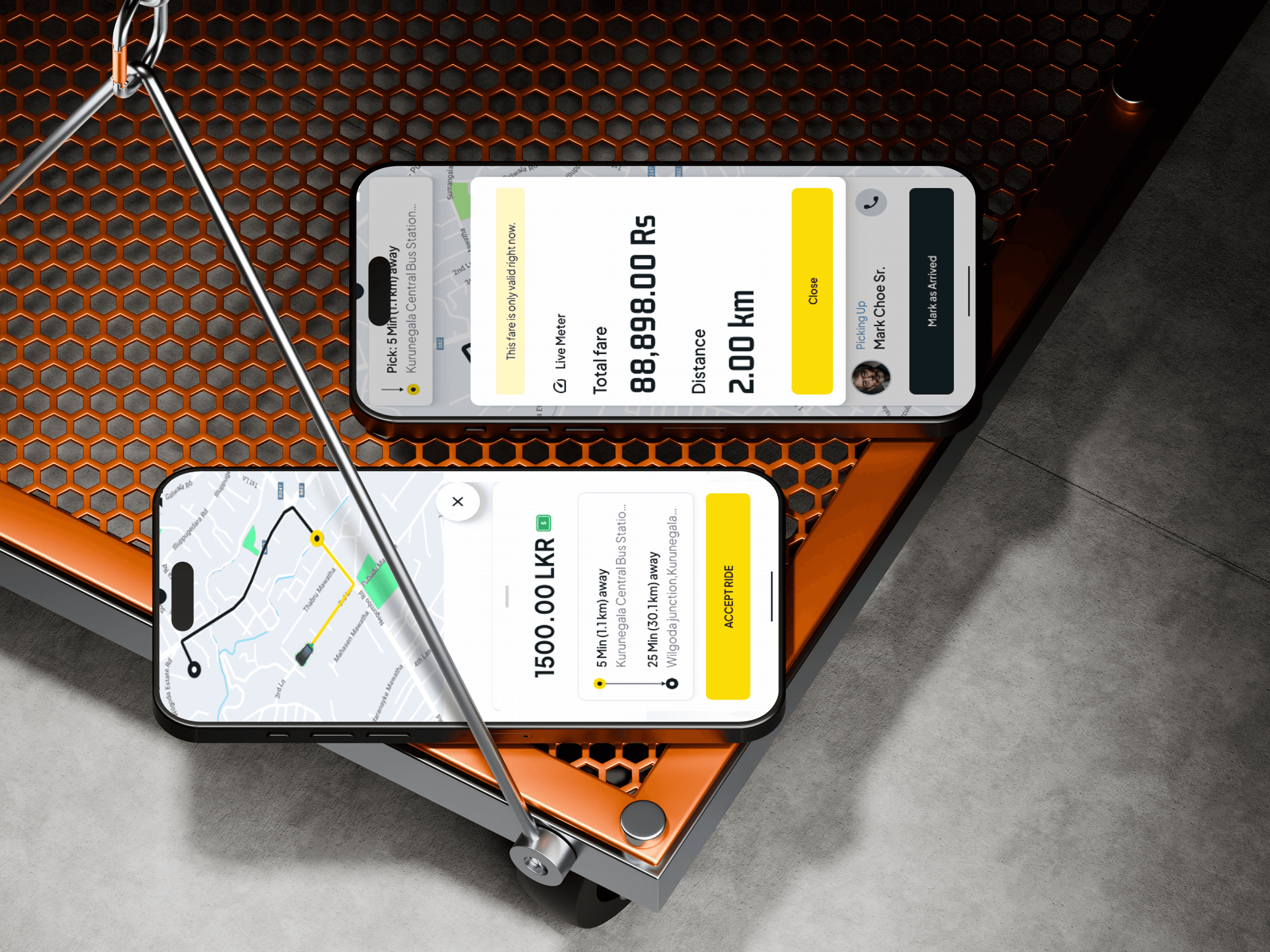 Booking flow and key screens