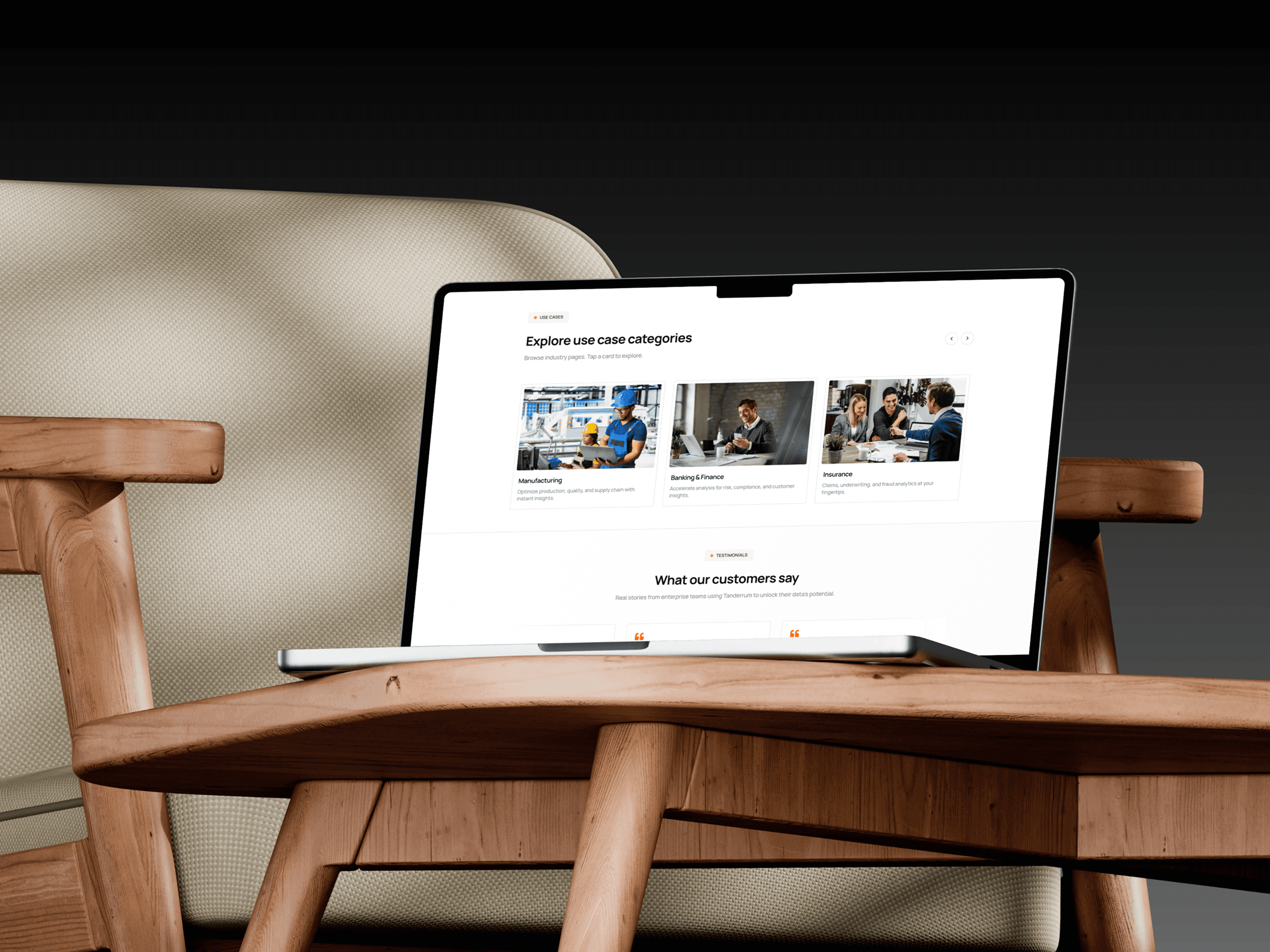 Tanderrum page layout and sections